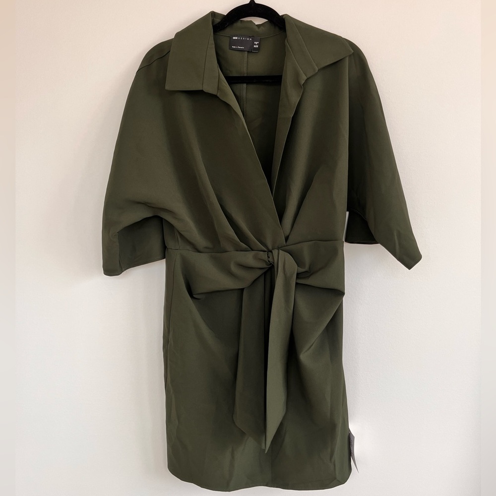 ASOS bay wing wrap mini dress